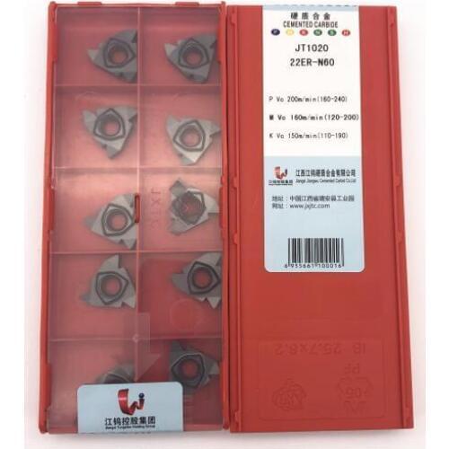 JXTC 50PCS JT1020 22ER-N60 thread Turning Insert CNC Lathe Tool
