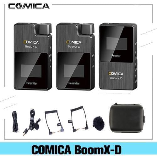 COMICA BoomX-D D1 D2 UC1 UC2 Wireless Mini Microphone Transmitter Kit Receiver 2.4G Digital for Fimi plam/Snoppa vmate Video Mic
