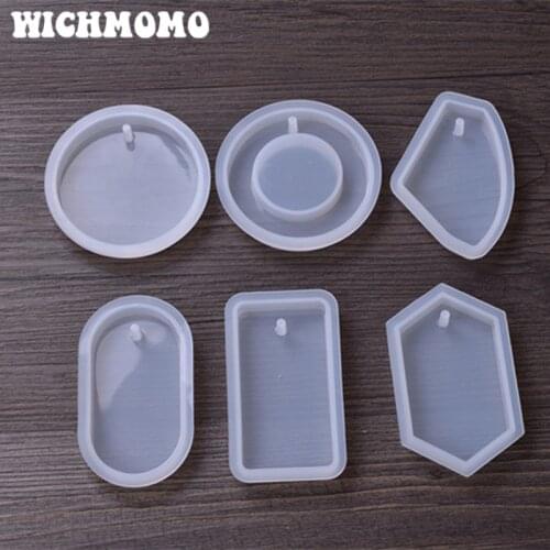 2019 New 1PCS Big Pendants Craft DIY Transparent UV Pyramid Resin Liquid Silicone Combination Molds for Making Necklace Jewelry