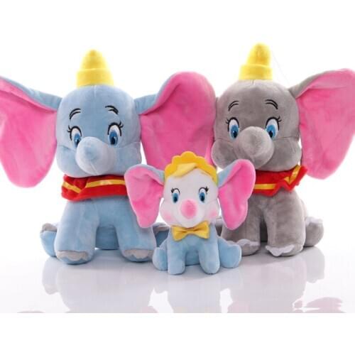 23cm 13cm Cartoon Dumbo Plush Toy Disney Anime Dumbo Doll Elephant Claw Doll Kids Gift