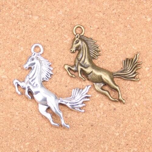 6pcs Charms running horse 51x32mm Antique Pendants,Vintage Tibetan Silver Jewelry,DIY for bracelet necklace