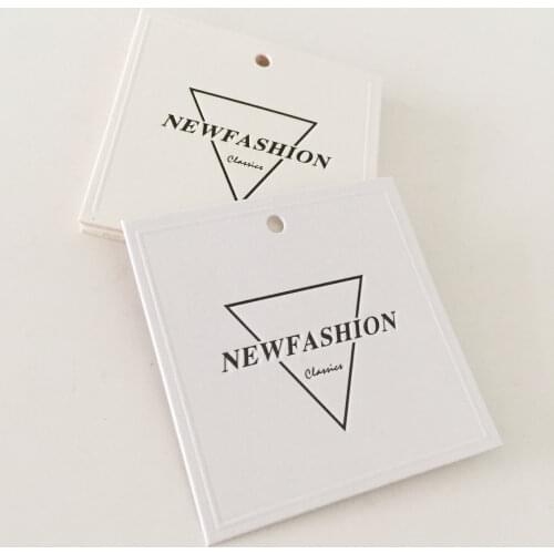 Garment Accessories Cheap Custom Brand Name Paper Tags For Clothing