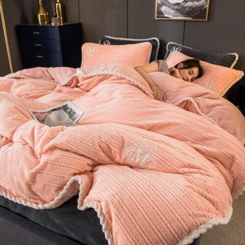 Fluffy Plaid Blanket For Bed Coral Fleece Blanket On The Sofa Solid Color Decorative Sofa Blankets Winter Bedspread For Bed Gift