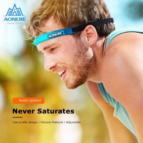 AONIJIE E4088 Adjustable Silicone Sports Headband Sweatband Hair Band For Running Cycling Yoga Jogging Basketball Fitness Gym