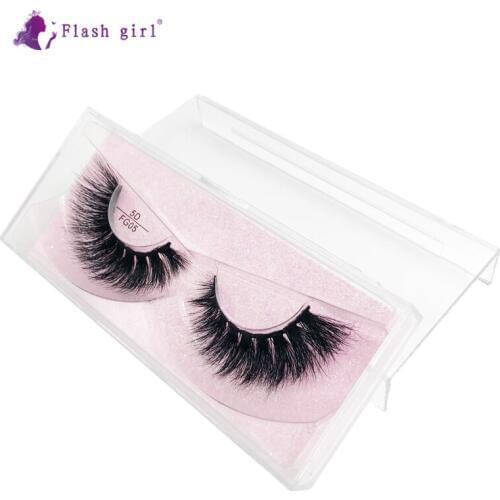 Flash Girl Makeup Individual Luxury Lashes 1Pair FG 19 Modes 5D 100% Mink Eyelashes Natural Long Handmade Lashes