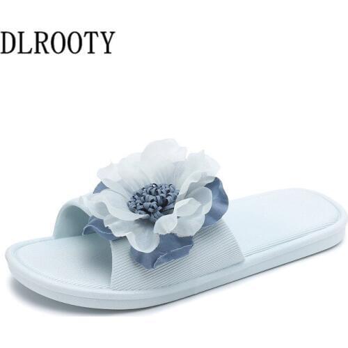Women Slippers Sandals Flip Flops Summer Fashion Flower Breathable Non-slip Shoes Woman Slides Flats Colorful Casual Female