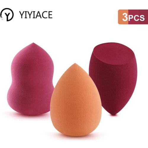 YIYIACE Sponges 3 Pcs Make Mixer Zacht Water Spons Bladerdeeg Professionele Make-Up Puff Spons voor Foundation Cream Concealer