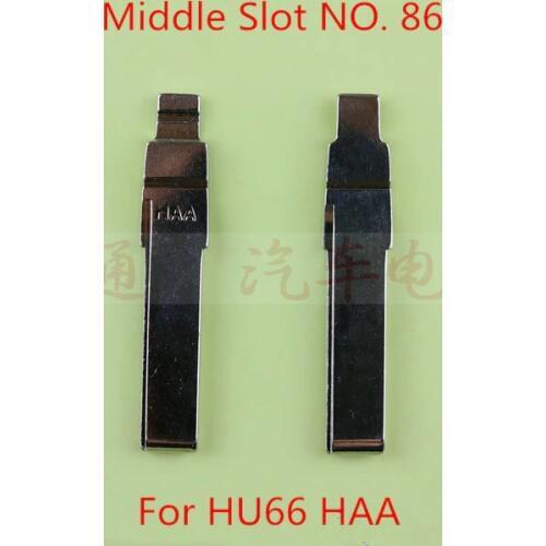 Top Quality Middle Slot NO. 86 Key Blade For For HU66 HAA Flip Key Blade, Car Blank Key Blade