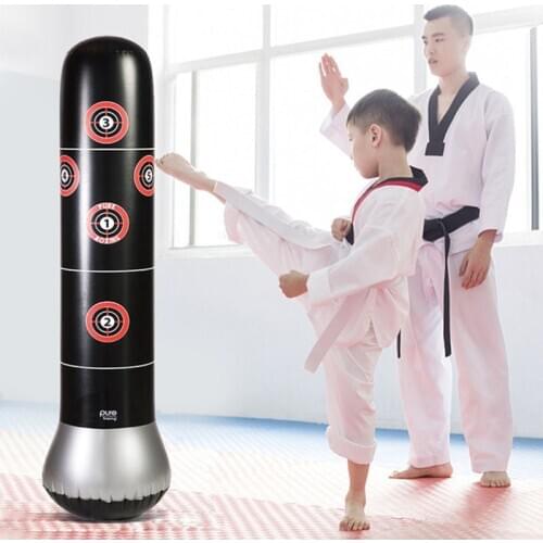Thick Fitness Adult Childrens PVC Inflatable Vertical Boxing Column Tumbler Inflatable Sandbag Anger Toy