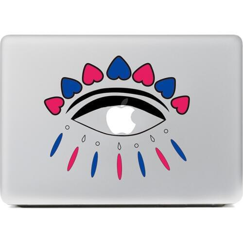 Indian style eyes Vinyl Decal for New Macbook Pro 13 15 inch and Air 11 13 inch Decal Skin Laptop Sticker