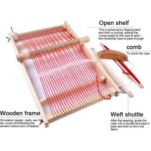 Hand Knitting Toy Weaving Loom DIY Knitting Loom Tools Hand-Woven Weaver Knitting Machine Toys Sewing Accessories For Kids
