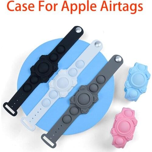 For Apple Airtags Liquid Silicone Protective Sleeve For Apple Locator Tracker Anti-lost Device Protective Sleeve Bracelet Hot