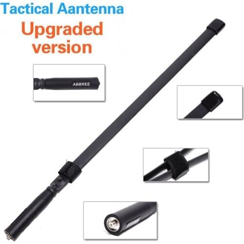 ABBREE SMA-F Female Connector Dual Band 144/430Mhz Foldable CS Tactical Antenna For Walkie Talkie Baofeng UV-5R UV-82 AR-F8Radio