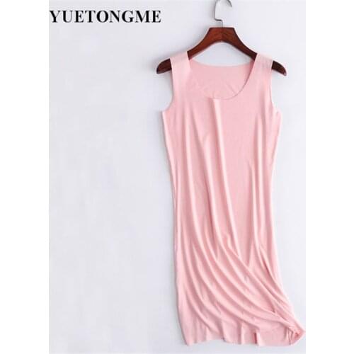 YUETONGME Women summer Dress Women Sexy Sleeveless Slim Elastic fashion Dresses Vestidos BTL126