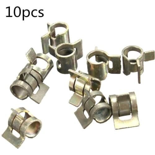 10Pcs Spring Clip Clamp Vacuum Fuel Hose Hose Clamp Line Pipe Fastener Steel Zinc Plated Clamps 6/7/8/9/10/11/12/13/14/15mm