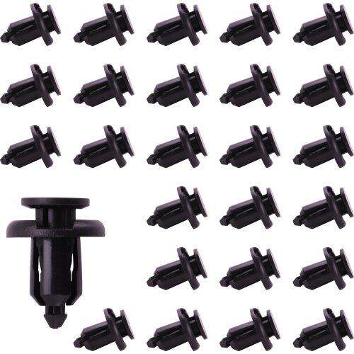 100PCS 10mm Fender Clips Nylon Push-Type Bumper Fender Flare Fastener Rivet Retainer Clips for Honda Acura