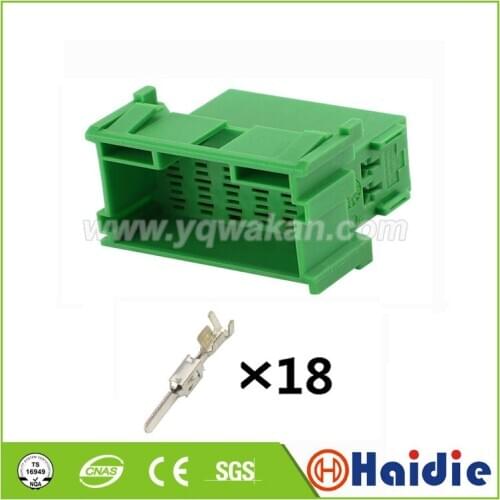2sets auto 18pin plastic housing plug 1-967629-3 967634-1 wire electric cable unsealed connector 1-967629-3