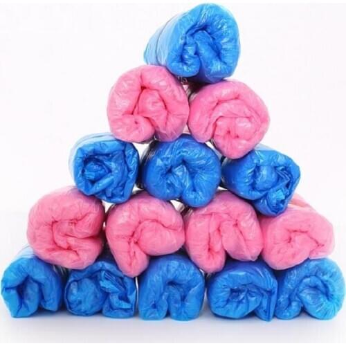 200 PCS Plastic Disposable Shoe Covers Cleaning Overshoes Protetive