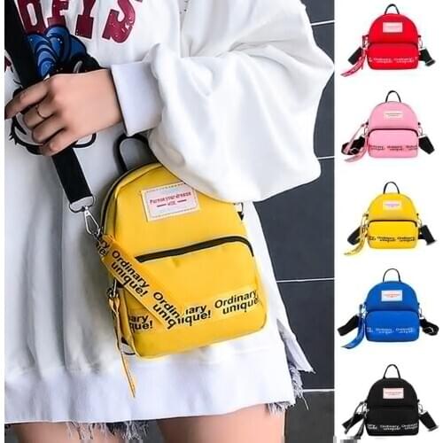 2021 Fashion Mini Shoulder Bags Nylon Casual Street Soft Phone Mini Purse Zipper Purses and Handbags Crossbody Messenger Bag Q4
