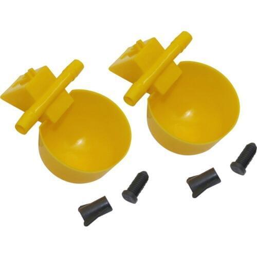 30 Pcs Automatic Bird Coop Feed Poultry Water Drinking Cups 10mm Tube Diameter Chicken Drinker Cups Breeding Poultry Equipment