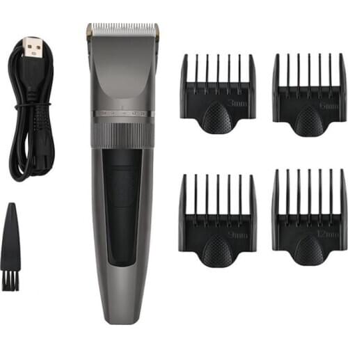 Cordless electric hair trimmer USB rechargeable hair clipper haircut machine beard trimmer hair cutter LCD display
