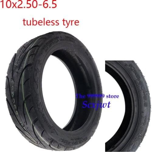 CST10x2.50-6.5 Tubeless Tire 10*2.50-6.5 Thickening Tubeless Tyre for 10Inch Electric Scooter Balance Car Wheel Tyre Accessories