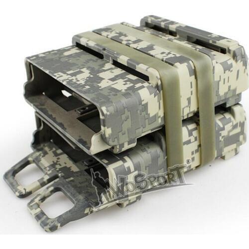 Double 5.56mm 7.62mm Fast Mag Pouch Tactical Magazine Pouch Holster Molle Belt Fast Attach Carrier Holster 5.56 7.62 Pouch