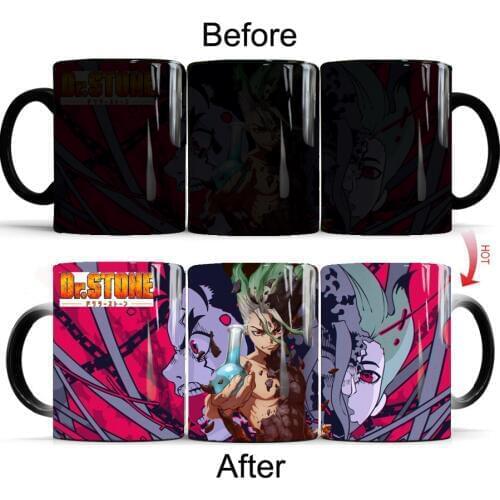 Dr Stone mug magic coffee cup 11oz color changing ceramic mug best gift mug for friends or kids drop shipping
