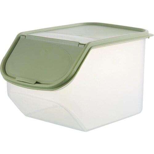 50%HOTClear Kitchen Rice Storage Box Grain Cereal Dispenser Food Organizer Container