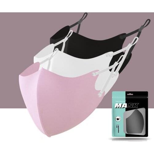 Unisex Adult Breathable Face Mask For Women Men Pink Black Pm2.5 Washable Fabric Masques Adult Facemasks Party Decor