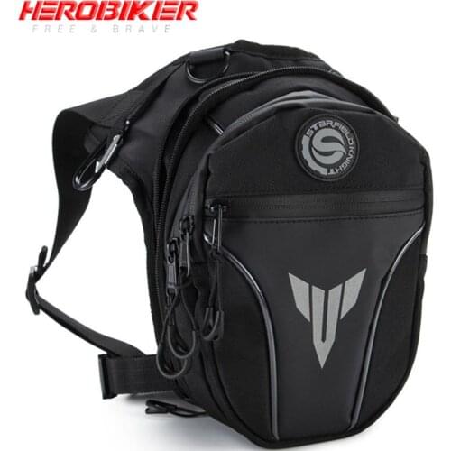 HEROBIKER Multi-Functional Motorcycle Drop Leg Side Bag Waterproof Motorcycle Bag Outdoor Casual Waist Bag Motorbike Bags