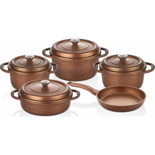 2022 model cookware set 9 Piece Cast Iron Cookware Set heavy and good quality nice food pots new model