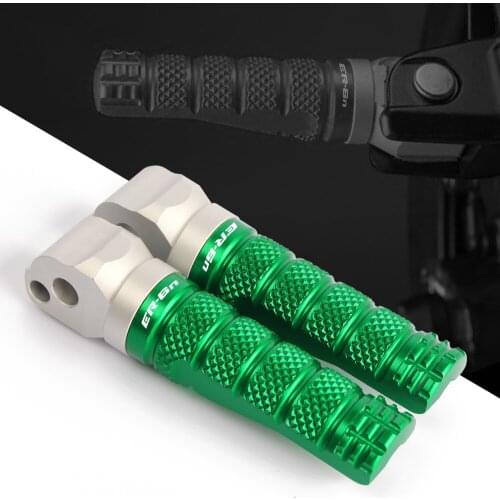 Motorcycles CNC Aluminum Passenger Footrests Rear Foot Pegs Pedal Motorcycle Accessories For Kawasaki ER-6N/6F ER-6F