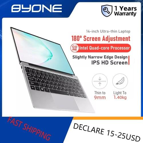 14.1 inch Laptop Intel Celeron N3350 6GB RAM 64GB SSD Computer Windows 10 HD Graphics 500 WiFi BT Camera for Student NoteBook