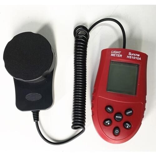 New 200,000 Lux Automatic HS1010A LCD Digital Light Meter Luxmeter Lux/FC Meters Illumination Hand-Held Light Luminometer
