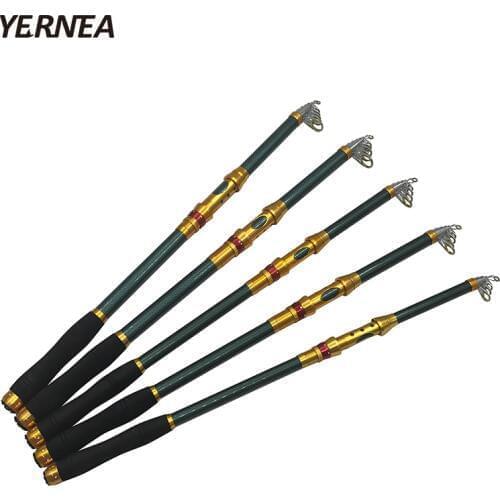 Yernea New Fishing Rod Carbon 2.1M 2.4M 2.7M 3.0M 3.6M Telescopic Fishing Rod Tackle Rod Fishing Carp Spinning Hand Ocean Rod