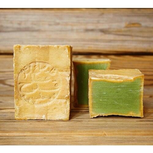 Original Aleppo Soap 1KG Natural Laurel And Olive Oil Syrian Soap Handmade Organic Soap for Body, hair & Face