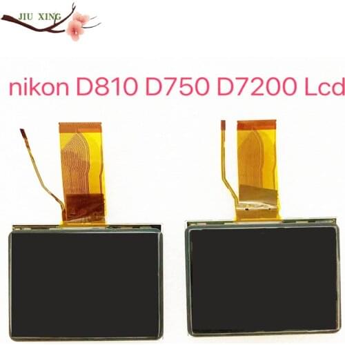 Second-Hand For Nikon D7200 D810 D750 LCD Display Screen With Backlight Protector Glass Camera Replacement Unit Repair Part