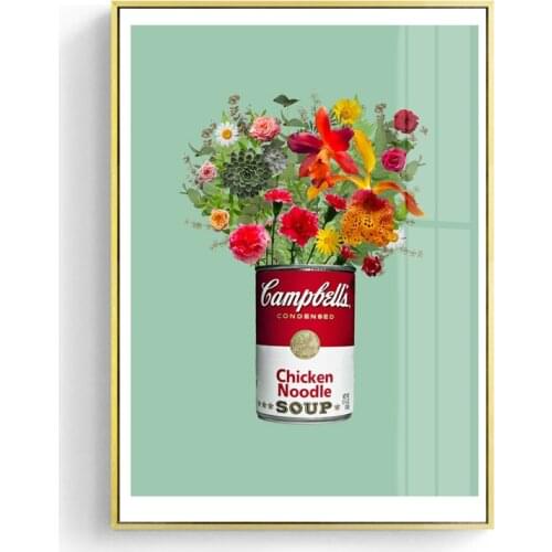 Nordic Art Flower Posters and Prints Wall Art Canvas Painting Pictures for Living Room Artwork Home Decor No Frame