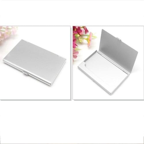 Casual Business Card Case Stainless Steel Aluminum Holder Metal Box Cover Credit Men Business Card Holder Metal Wallet