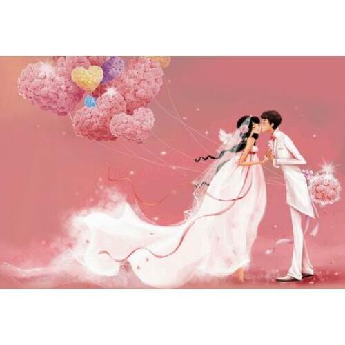 Needlework,for embroidery,DIY Romantic sweet cartoon wedding 14CT Cross stitch kit,Art Pattern counted Cross-Stitching decor