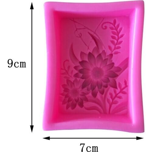 Aromatherapy Plaster Mold Silicone Soap Flower Mold 19-20