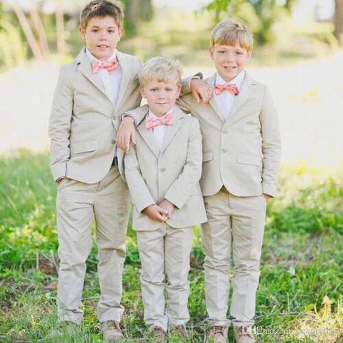 Three Piece Royal Blue Boys Wedding Suits Flower Children Formal Party Tuxedos (Jacket + Pants + Vest)