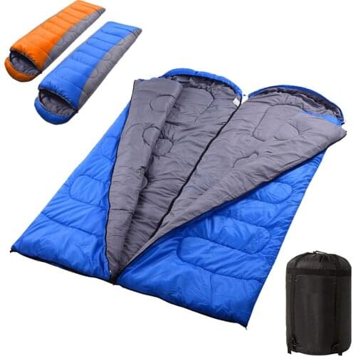 Camping Sleeping Bag Ultralight Waterproof Cotton Envelope Backpacking Sleeping Bag 4 Season Warm For Outdoor Traveling Hiking