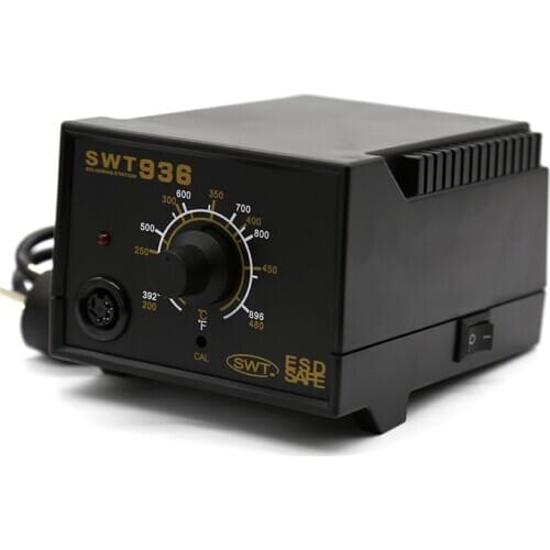 SWT936 Thermostatic Soldering Iron Adjustable Temperature Soldering Machine Lead-free Static Maintenance Welding Table Set