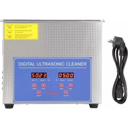 Stainless Steel Ultrasonic Cleaner With Digital Timer Heater 10L 250W