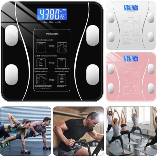 Bluetooth Body Bathroom Fat Scale Smart Electronic Scales BMI Composition Precise Mobile Phone Bluetooth Analyzer Led Digital