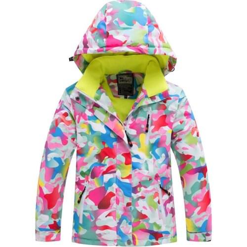2021 Winter Girl Children Ski Jacket Windproof Warm Boy Outdoor Snowboard Jacket Waterproof Kids Ski Suit