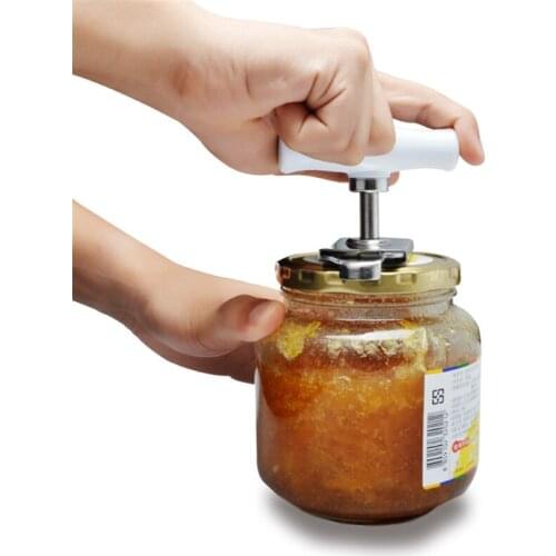 1pc Stainless Steel Can Opener Adjustable Jar Openers Manual Spiral Seal Lid Remover Twist Off Screw Bottle Opener Kitchen Tools