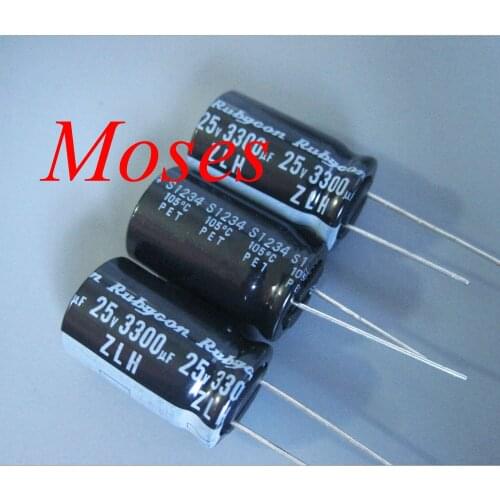 25v 3300uf +/- 20% Capacitance 100% Japan Original New ZLH Audio Capacitors Electrolytic Capacitor Radial 16x25mm